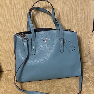 Coach Charlie Carryall Teal and navy (Marine)